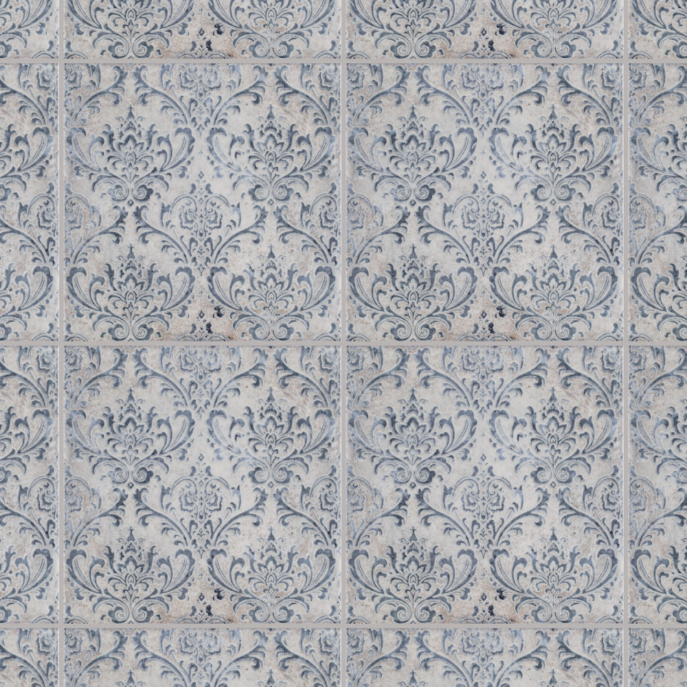 Milano Decor Daman Azul 7.88x7.88 Square Ceramic Wall Only Digital Pattern