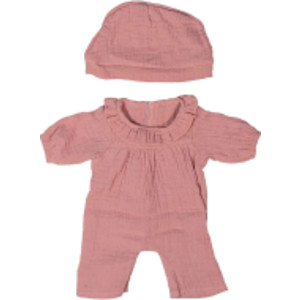 Pink Pajamas with Hat, 15"