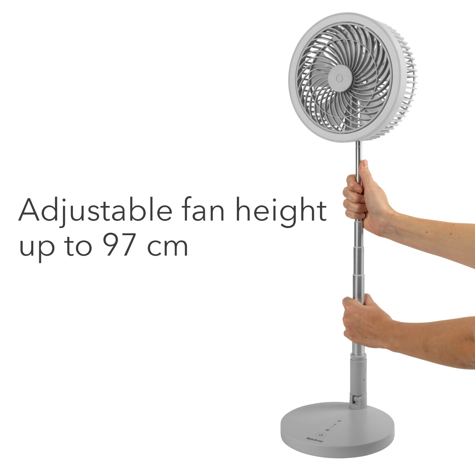 Beldray Folding Fan Telescopic Cordless Ring Light Recharges EH3413 Blue/Grey 9W - Picture 20 of 23