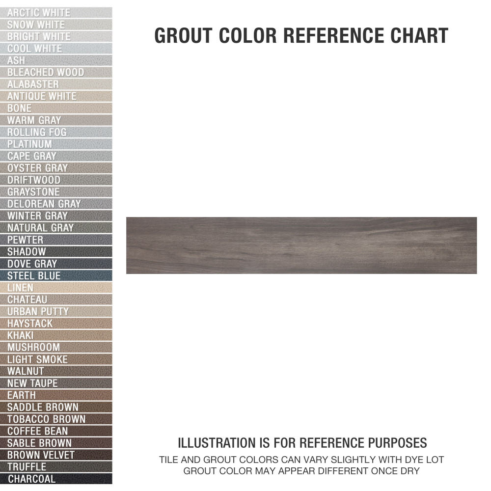 Mt Royale Pecan 6 in. x 35-1/2 in. Porcelain Floor and Wall Tile