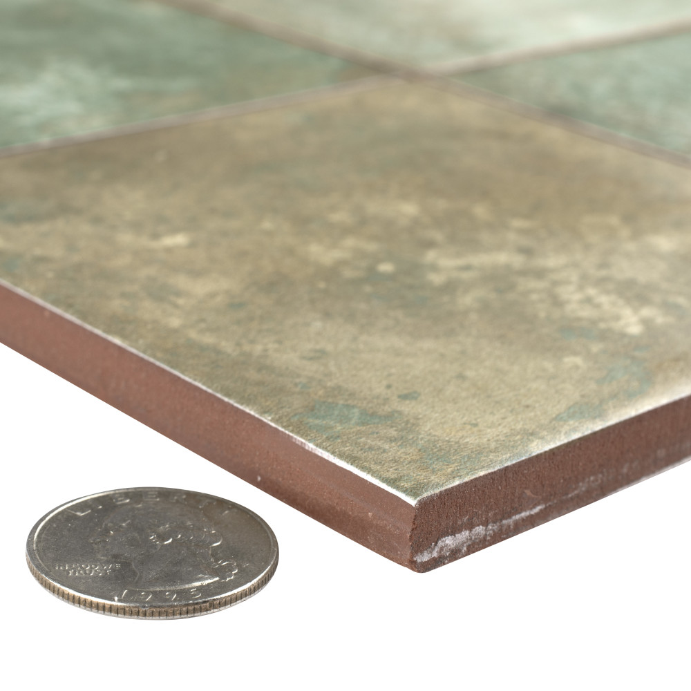 Kings Etna Sage 13-1/8 in. x 13-1/8 in. Ceramic Floor and Wall Tile