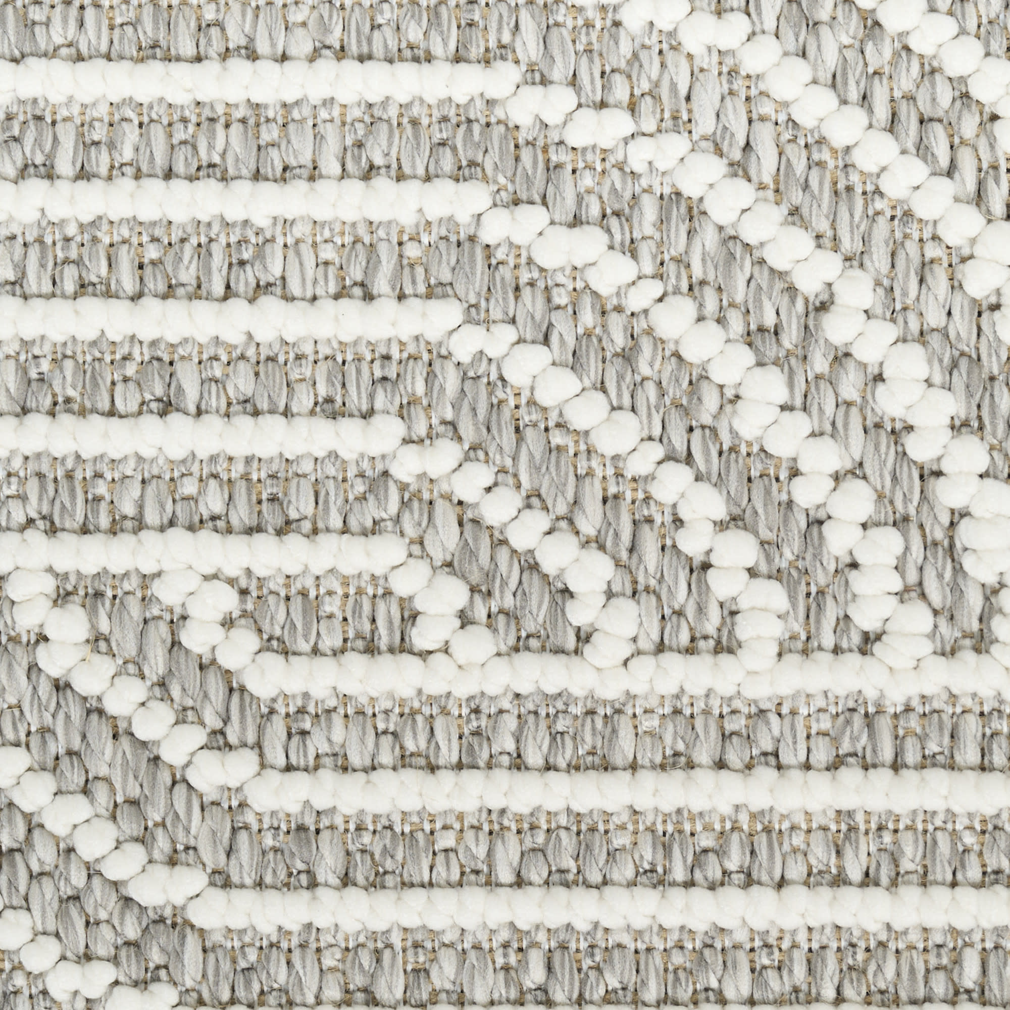 Nourison Natural Texture 7'10" x 9'10" Grey Ivory Modern Indoor Rug