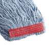 Rubbermaid Commercial, Swinger Loop®, 24oz, Looped-End, 5" Headband, Blend, Blue, Wet Mop