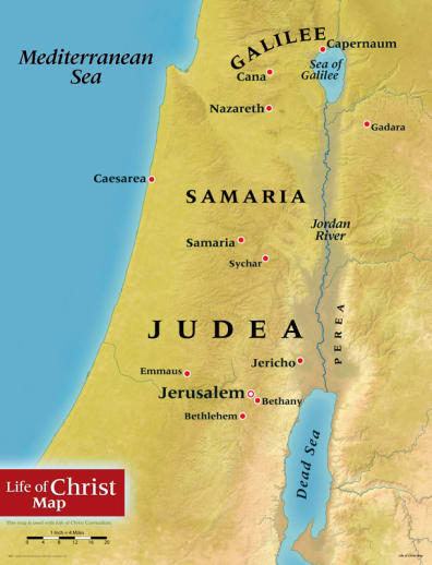 Abeka Life of Christ Map