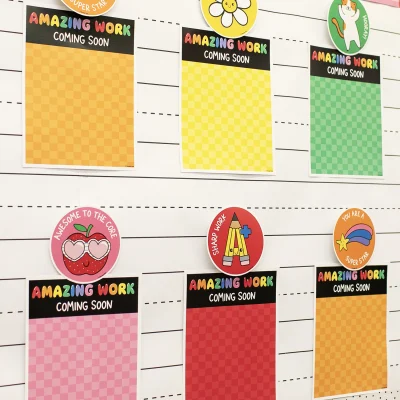 Fadeless Schoolgirl Style Bulletin Board Paper, Hooray For School!, 47.25" x 25', 1 Roll example 2