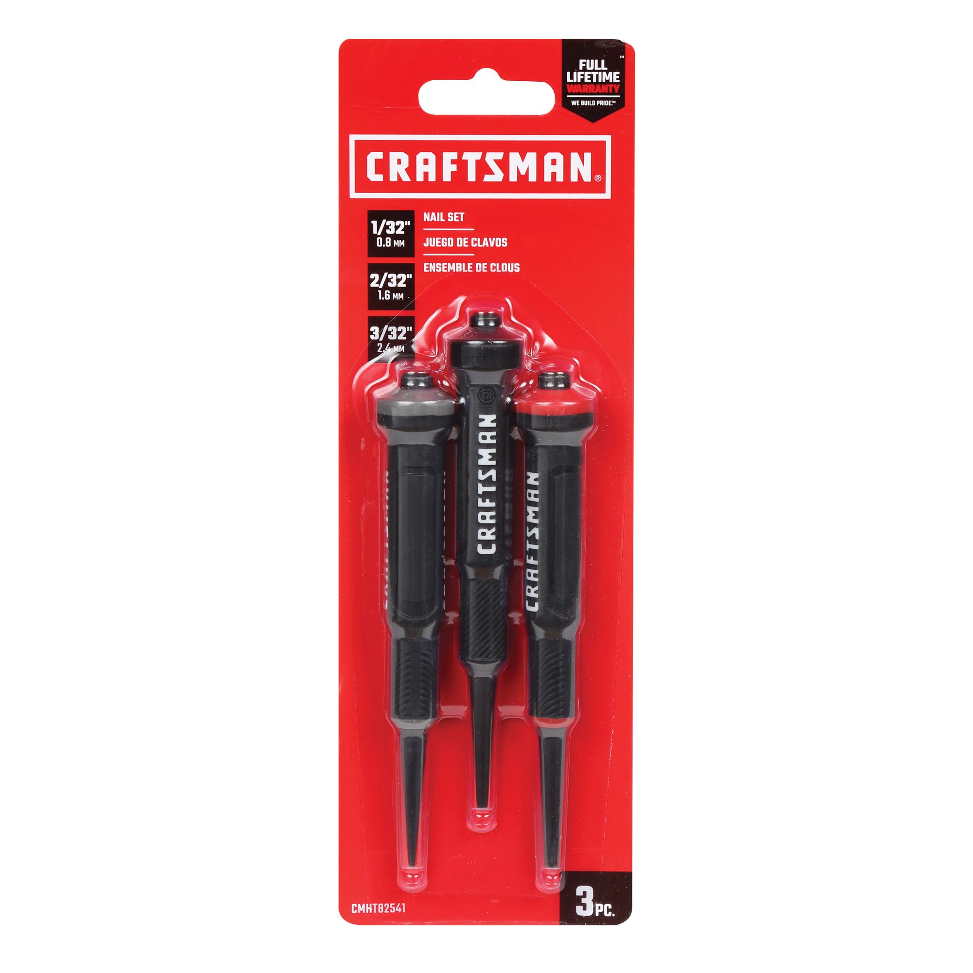 View of CRAFTSMAN Chisels & Punches packaging