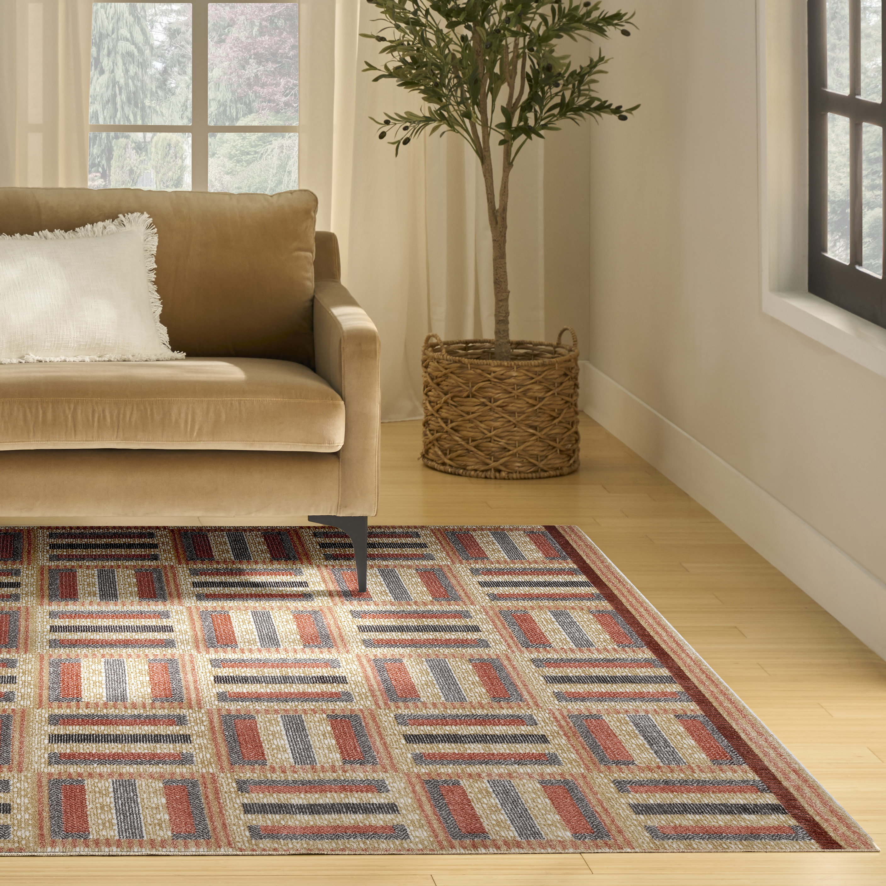Nourison Nordic 8' x 10' Multicolor Modern Indoor Rug