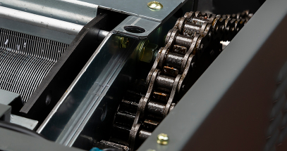 The powerful continuous-duty motor provides slip-free performance.