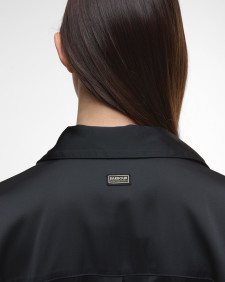 Saskia Satin Shirt Black