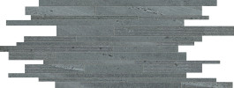 Piccadilly Dark Grey 12×24 Linear Mix Decorative Tile Matte Rectified