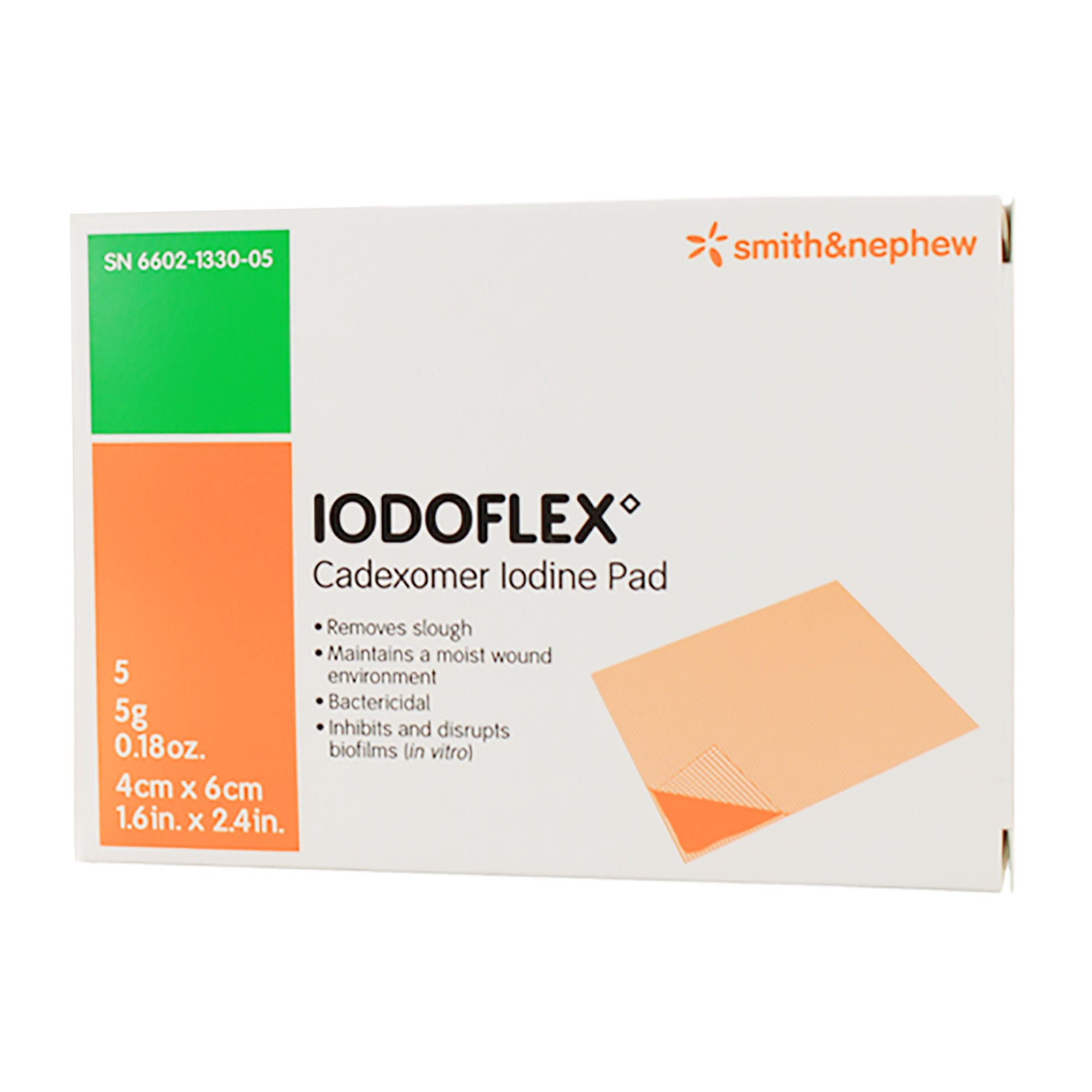 Iodoflex Iodophor Impregnated Dressing, 1.5 x 2.375 Inch