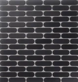 Ozzi Black 1×4 Stadium Mosaic