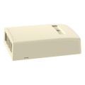 NetKey® Elongated Surface Mount Box, 4-Port, Electric Ivory