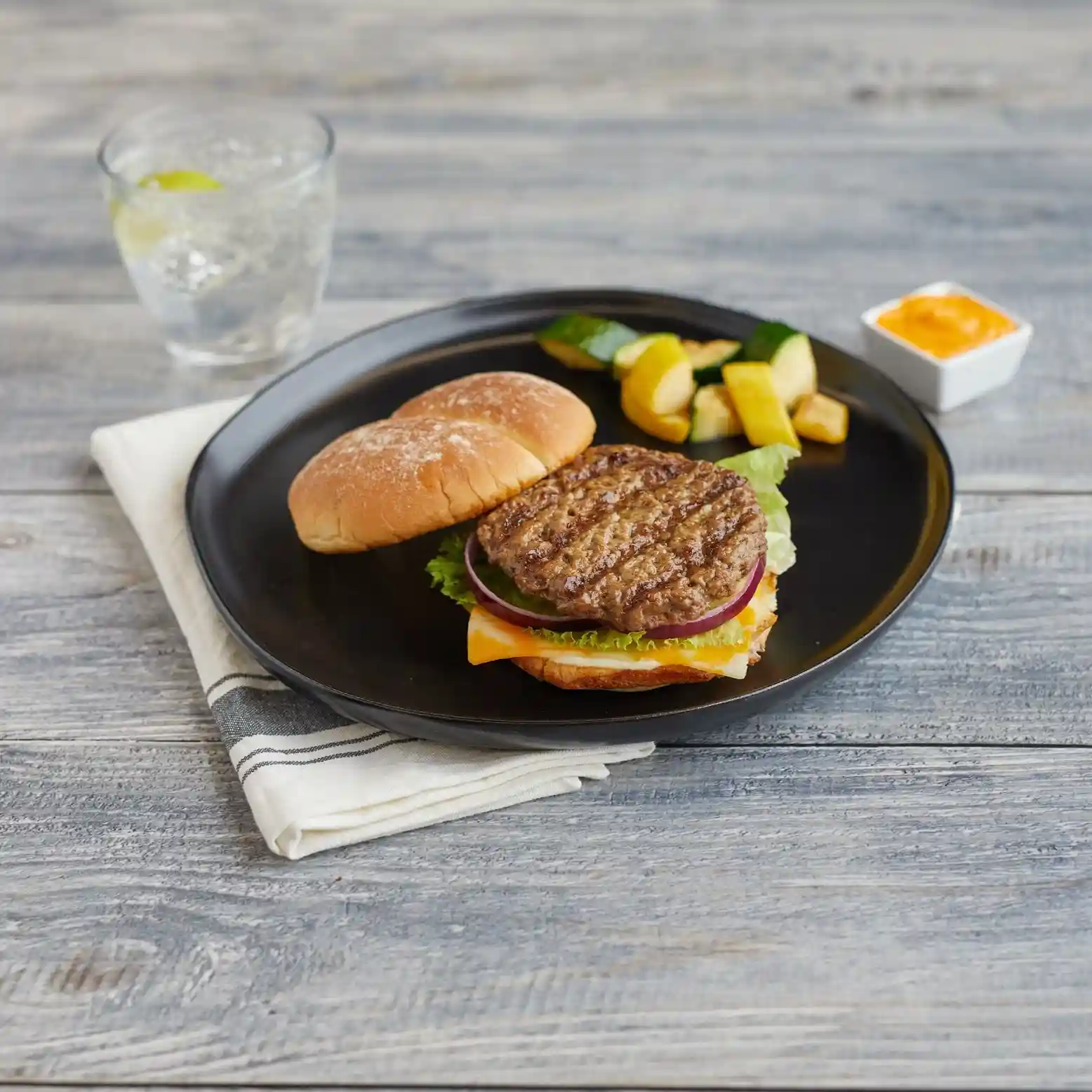 Kitchen Fresh Foods Fully Cooked Beef Burger, Butter Flavor Added _image_2