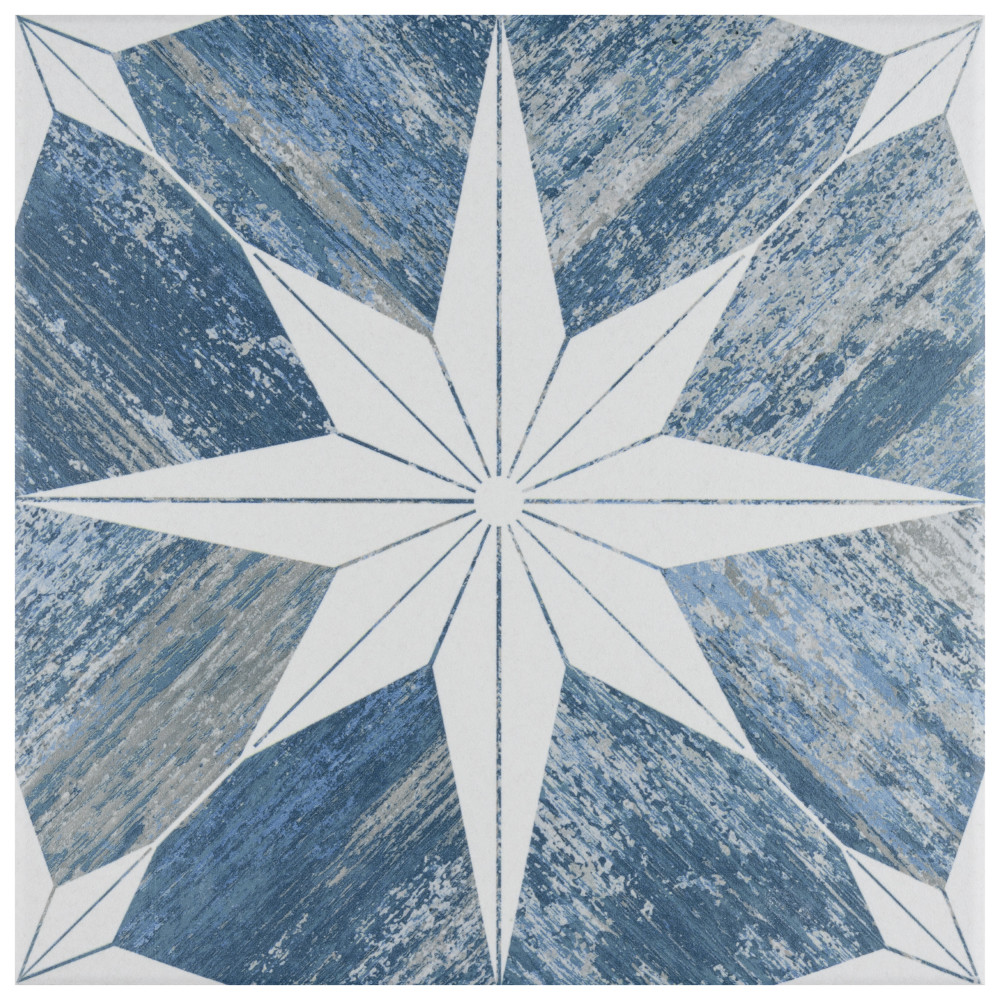 Sample – Cassis Stella Blue Day Porcelain Floor and Wall Tile