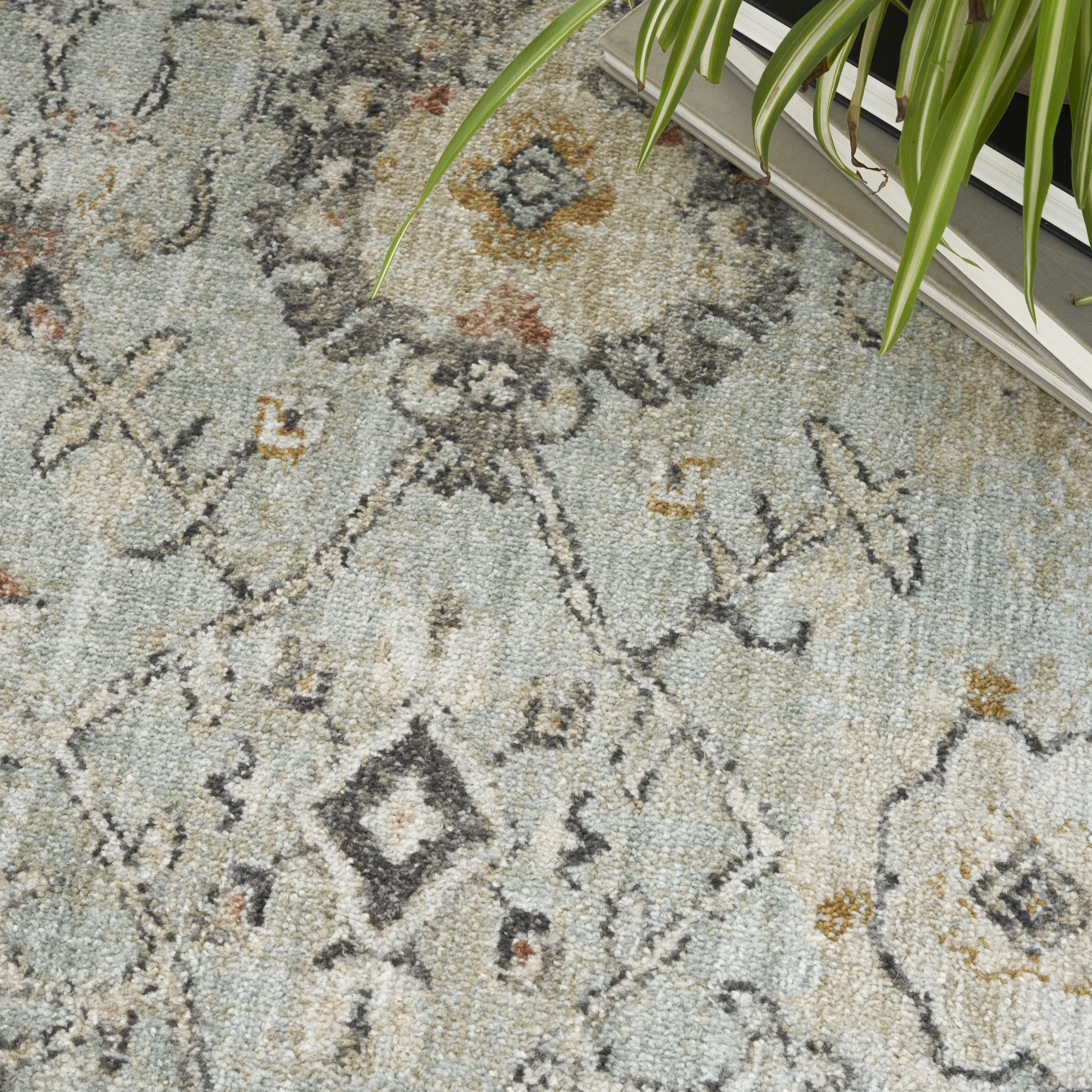 Nourison Oushak Home 8' x 9'10" Mint Vintage Indoor Rug
