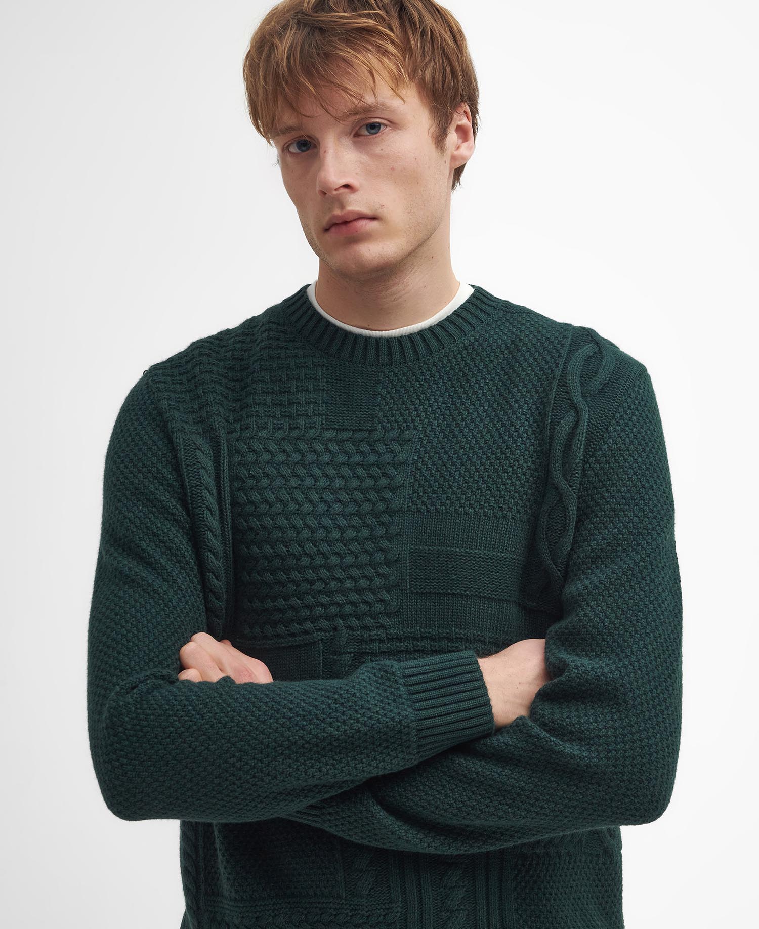 Casey Cable-Knit Crew Neck Jumper image number 3