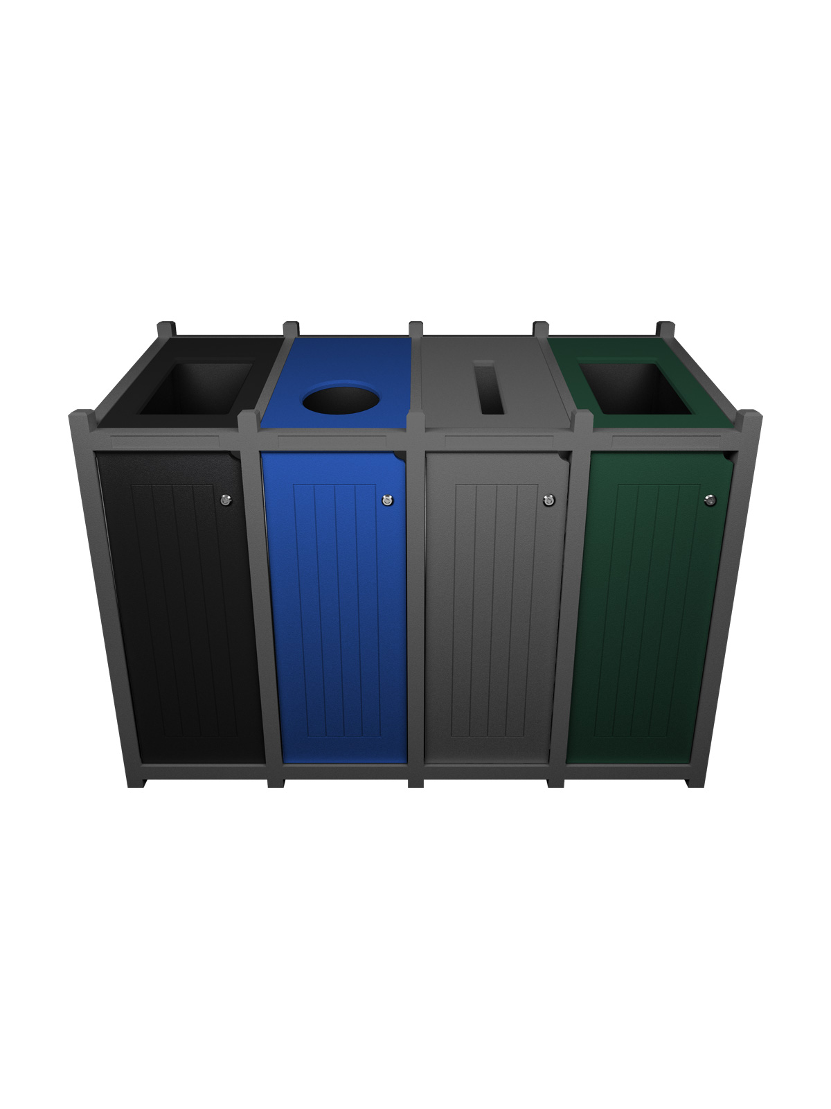 VENTURE – Quad – Unit – Full-Circle-Slot-Full – Grey-Black-Blue-Grey-Green