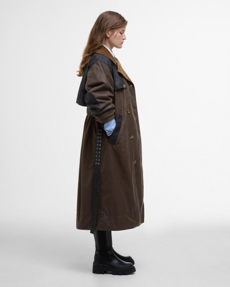 Barbour x GANNI Waxed Trench Coat