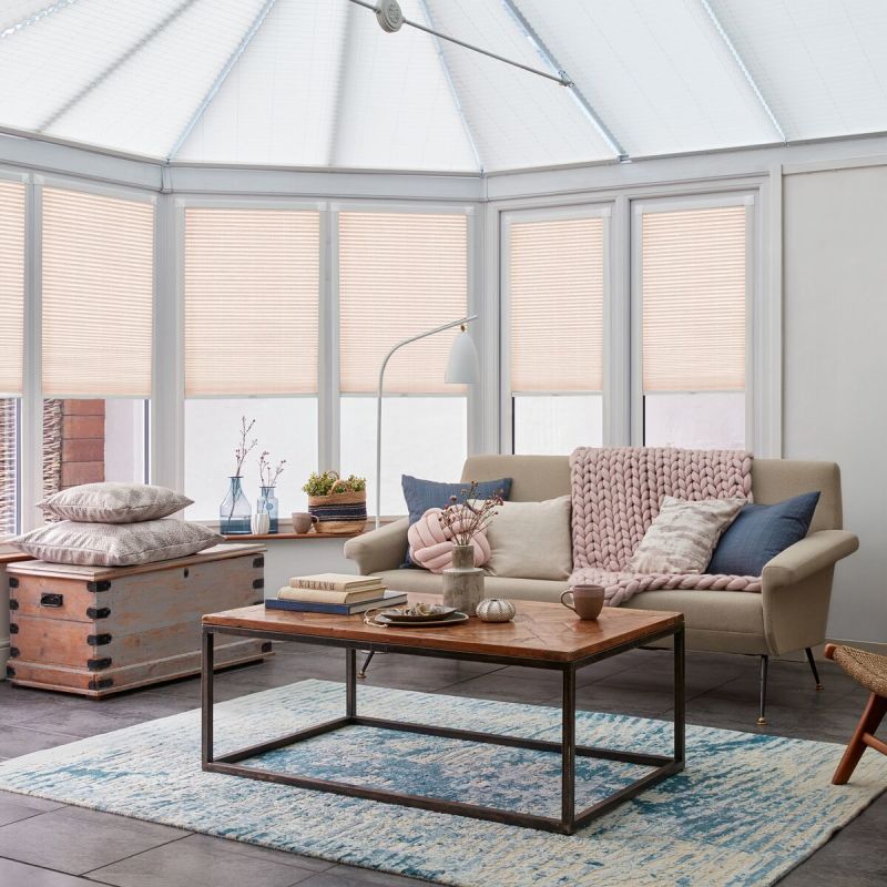 Ovie Blush Pleated blind