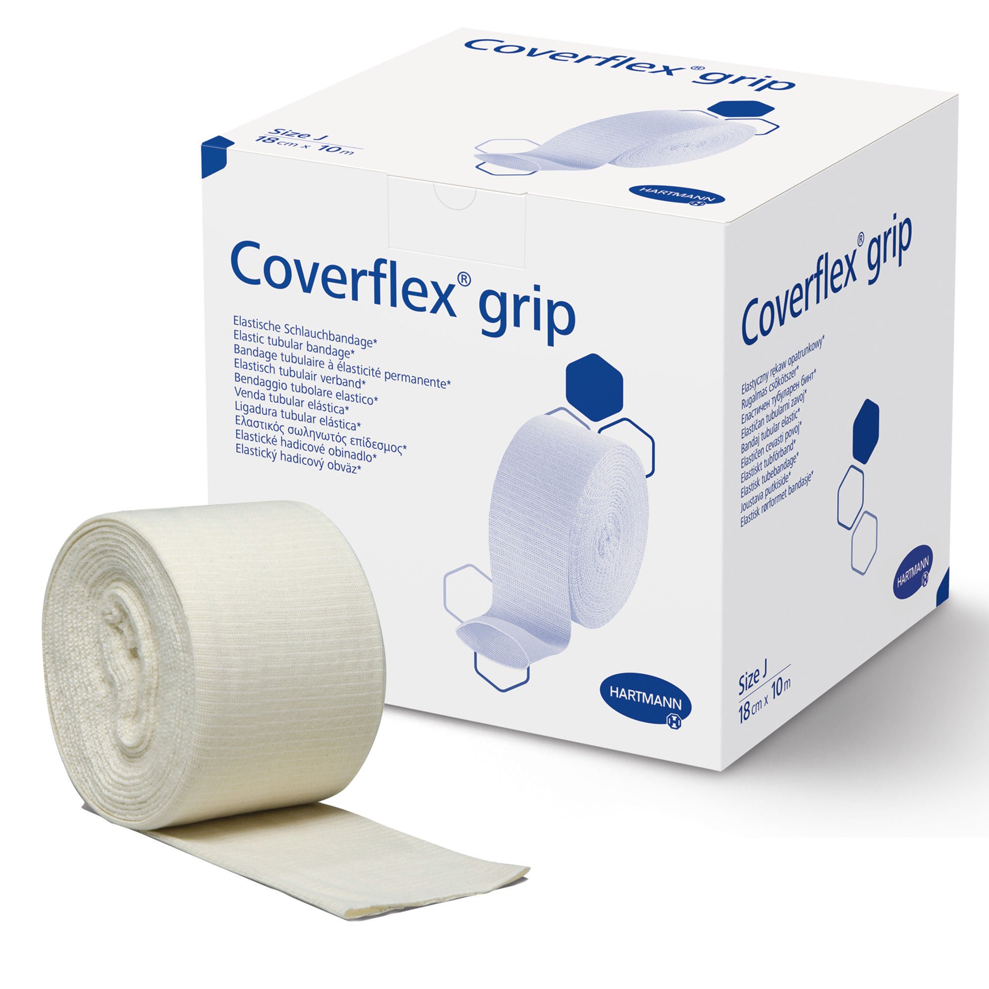 Coverflex® grip Pull-On Elastic Tubular Support Bandage, 7" x 11 Yard, Size J