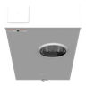 Meter Socket, Ringless, 320A, 600V, 1-Phase, 4-Jaw, OH/UG, Lever-Bypass, Surface-Mount, NEMA 3R, Large Closing Plate