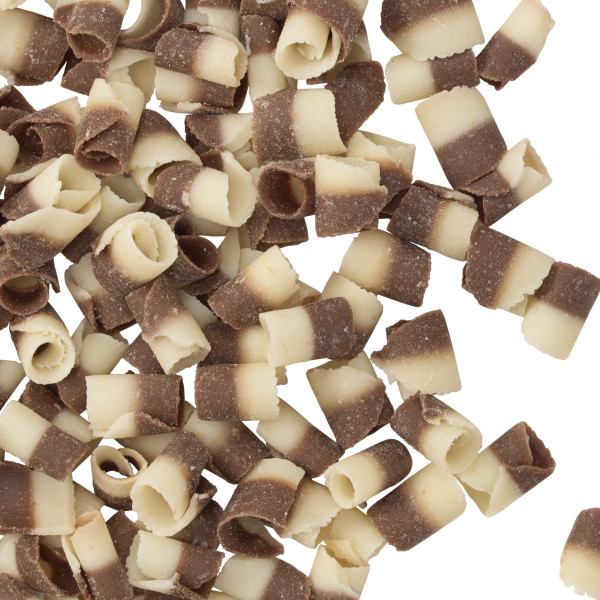 Dark/White Marbled Blossom Curls 5# Made Simply™ Chocolate