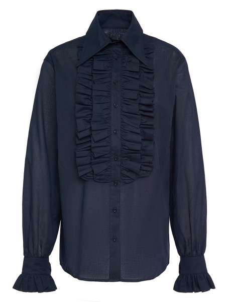 Barbour The Edit by Alexa Maximillian Ruffled Long-Sleeved Shirt Barbour The Edit by Alexa Maximillian Ruffled Long-Sleeved Shirt