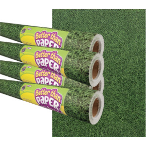 Grass Better Than Paper Bulletin Board Roll, 4' x 12', Pack of 4
