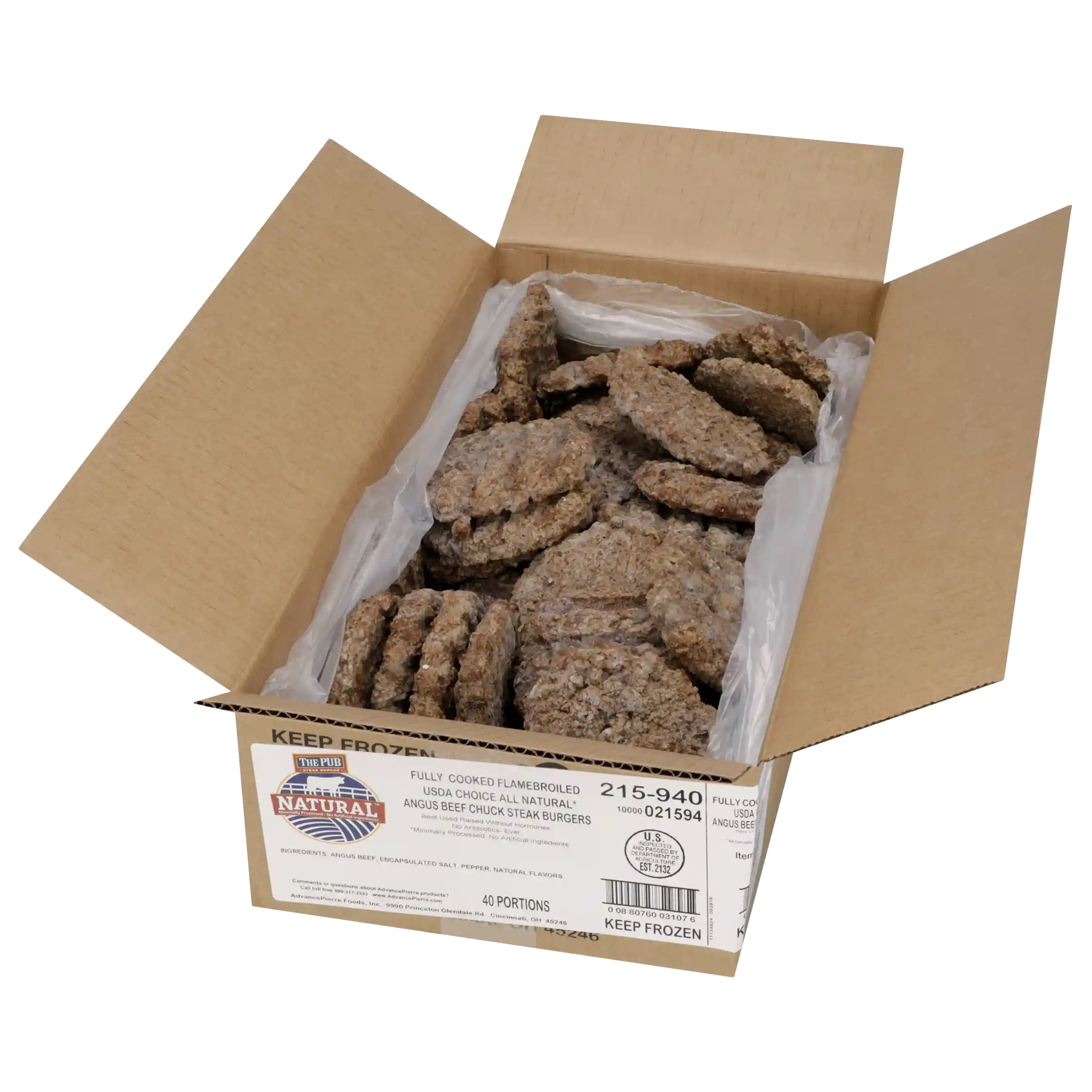 The Pub® All-Natural* Flame Grilled USDA Choice Angus Beef Chuck Steak Burger, 4 oz._image_4