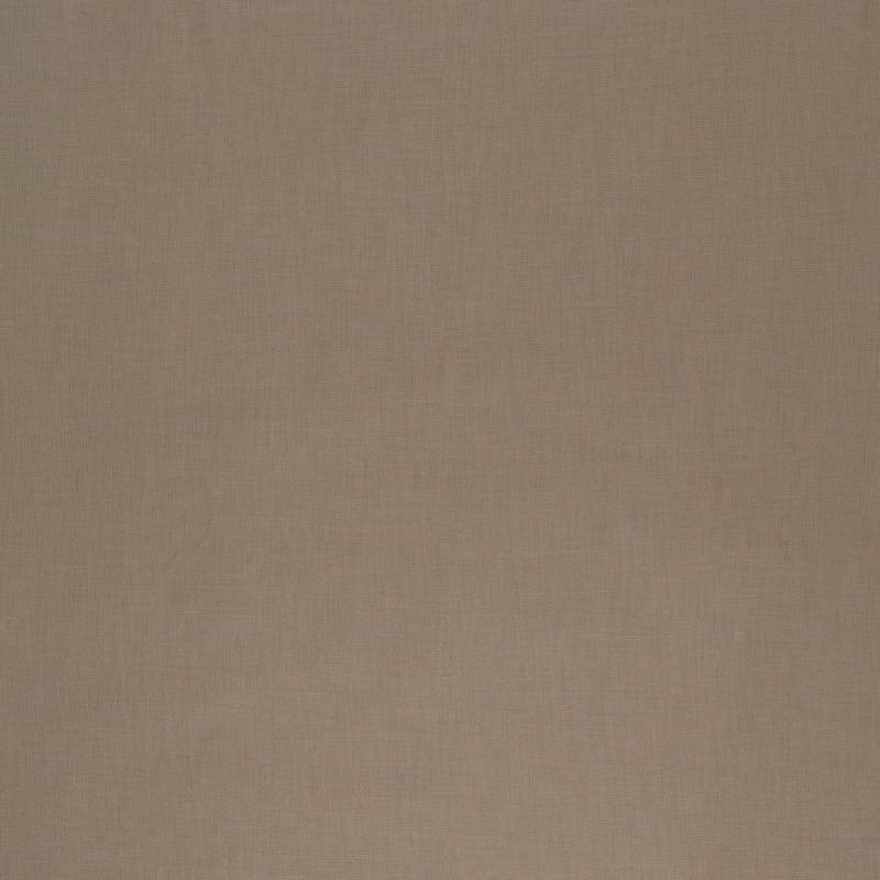 Tan woven linen curtain covers entire frame, hanging flat and closed, softly filtering light; neutral, evenly lit backdrop with subtle texture and no visible room features or objects.