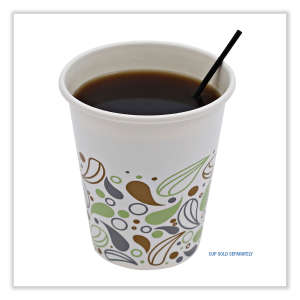 Boardwalk, Single-Tube Stir-Straws, 5.25", Polypropylene, Black