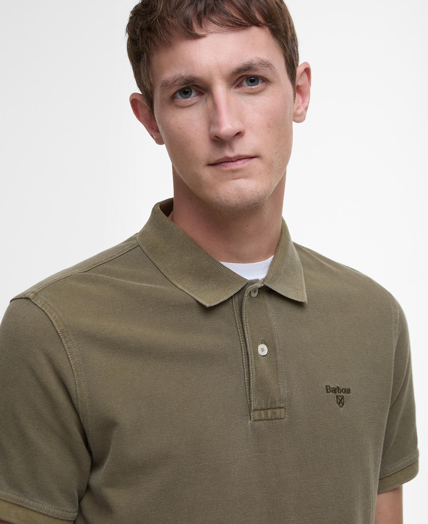 Washed-Out Sports Polo Shirt image number 3