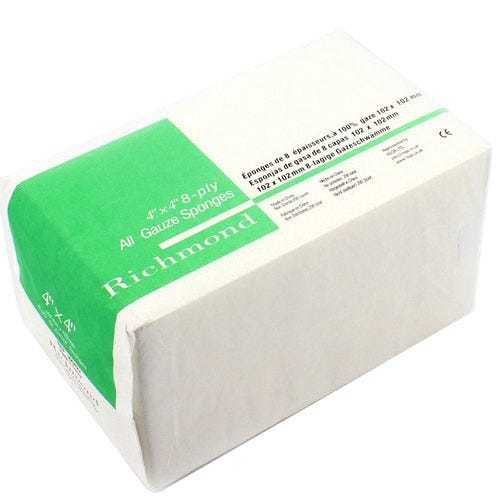 All Gauze 4"x4" , 8ply,  Non Sterile