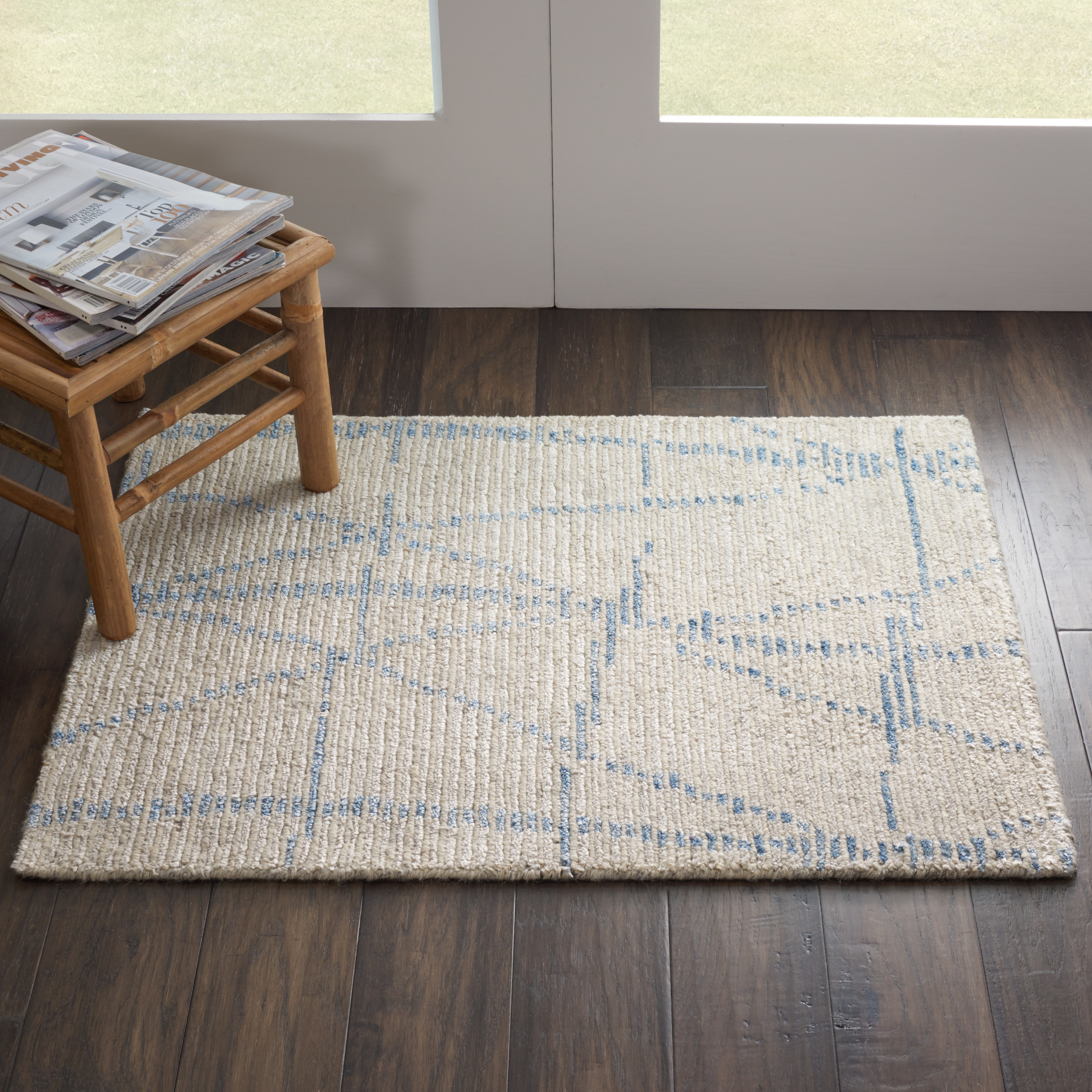 Nourison Ellora 2' x 3' Sky Scandinavian Indoor Rug