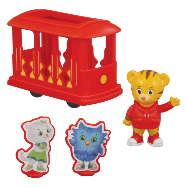 daniel tiger trolley and figures set