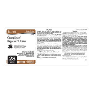 Label RTU Ars 828 GS Degreaser Cleaner