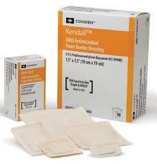 Kendall™ AMD Antimicrobial Foam Dressing, 5½ x 5½ Inch