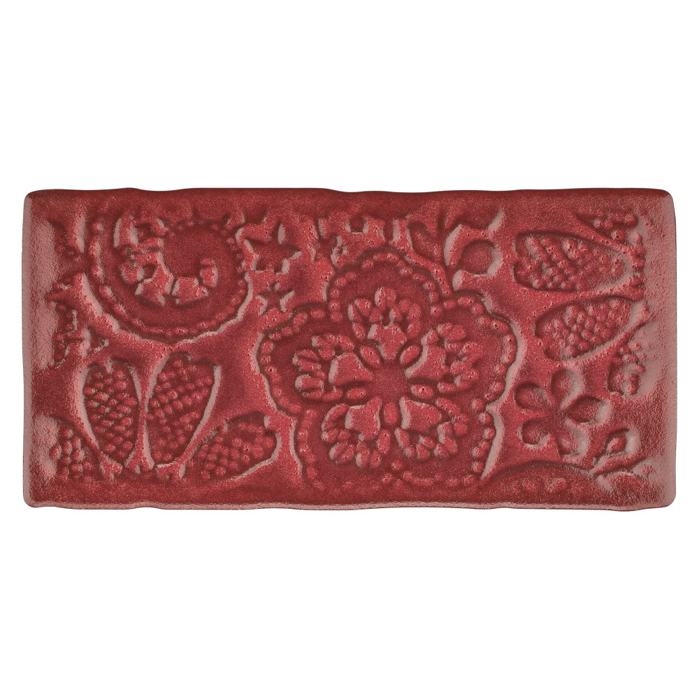 Antic Feelings Red Moon 3 in. x 6 in. Ceramic Wall Tile