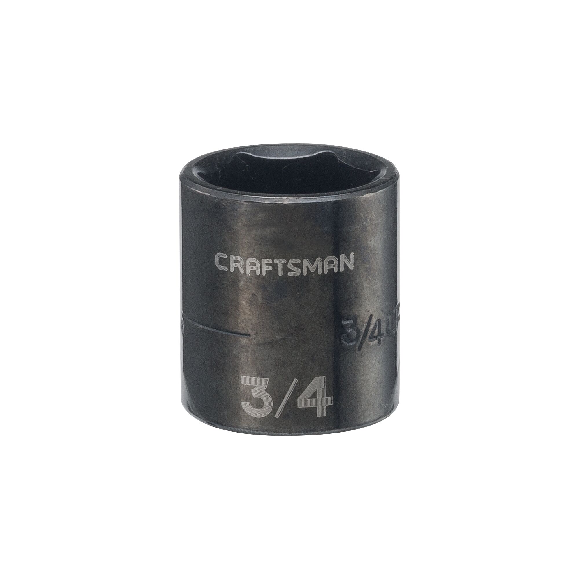 3 eighths inch drive 3 quarters inch s a e impact shallow socket.
