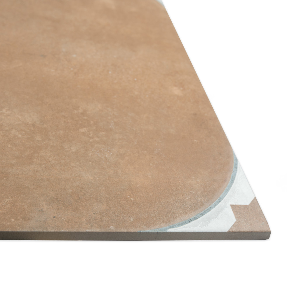 Tetuan Terra 17-3/8 in. x 17-3/8 in. Porcelain Floor and Wall Tile