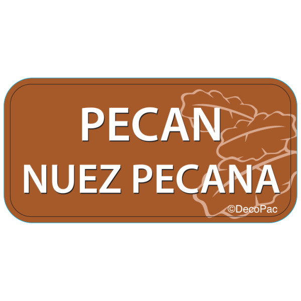 Pecan Label PhotoCake® Edible Image® Merchandising Label