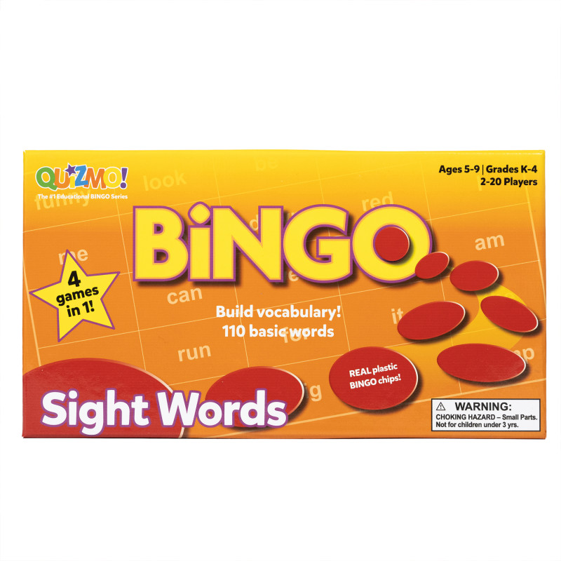 QUIZMO® Sight Words - Bingo-Style Vocabulary Game