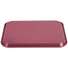 10" x 14" polypropylene fast-food tray in burgundy