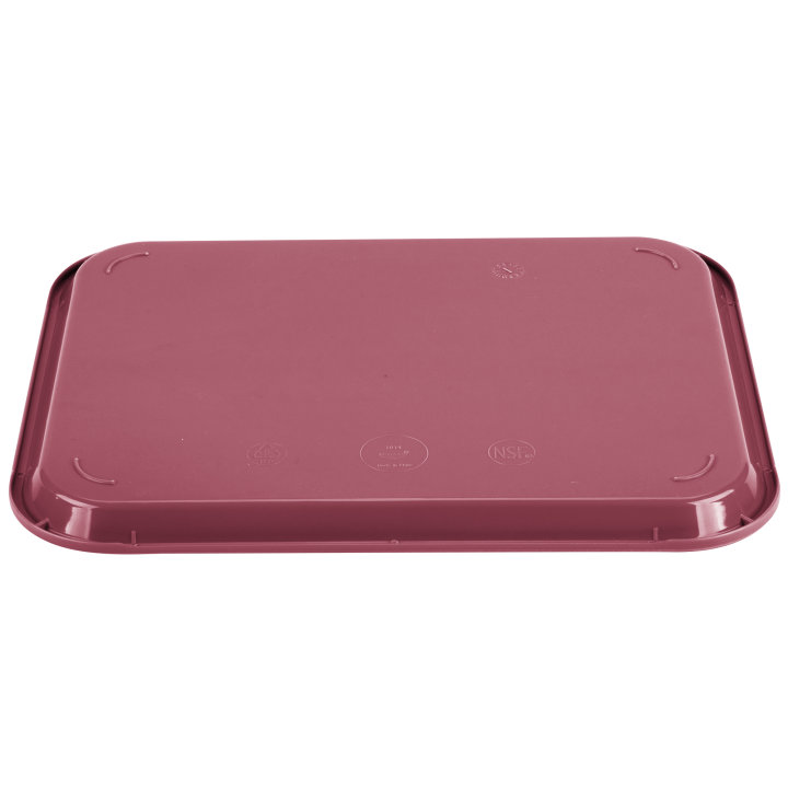 10" x 14" polypropylene fast-food tray in burgundy
