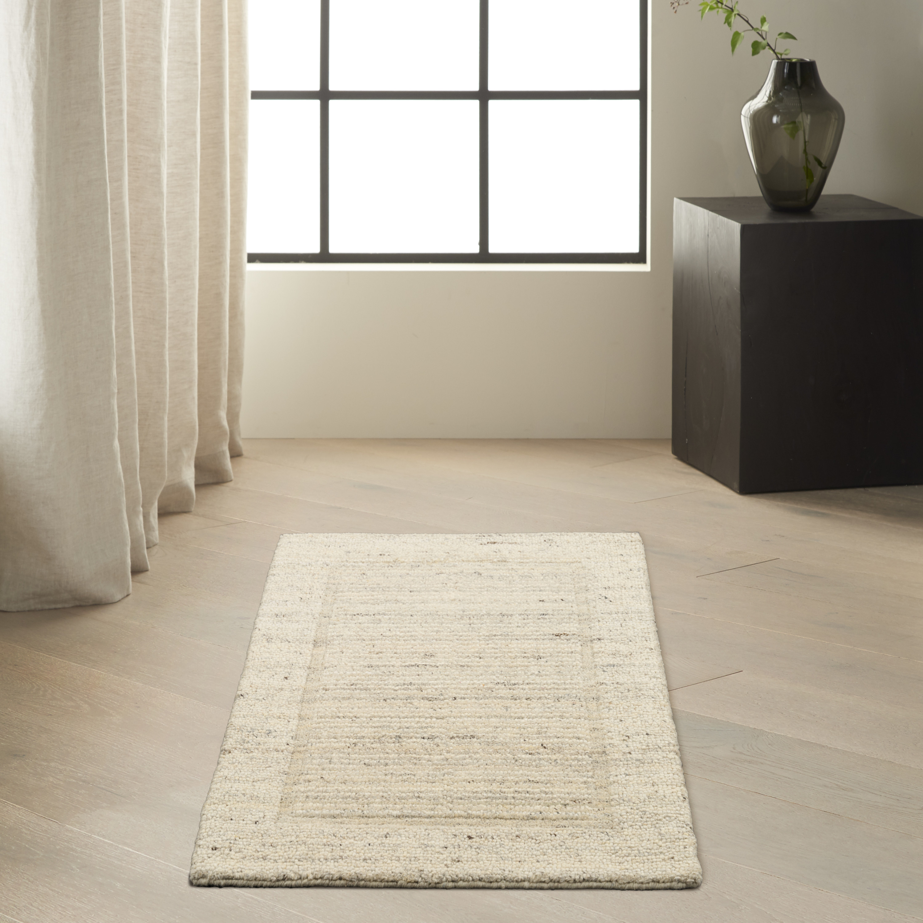 Calvin Klein CK082 Ridge 2' x 3' Ivory Farmhouse Indoor Rug