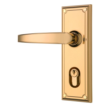 Trilock Traditional Double Cylinder Entrance Lever Set