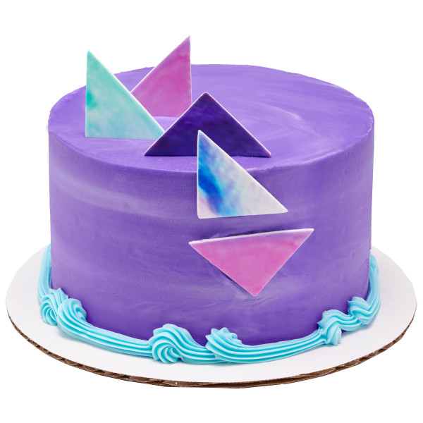 Watercolor Triangles Sweet Décor® Printed Edible Decorations