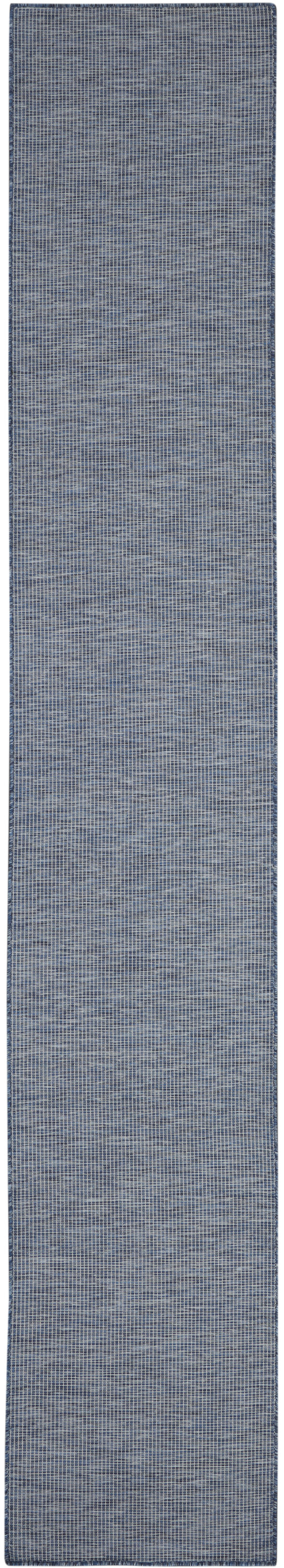 Nourison Positano 2'2" x 12' Navy Blue Modern Rug