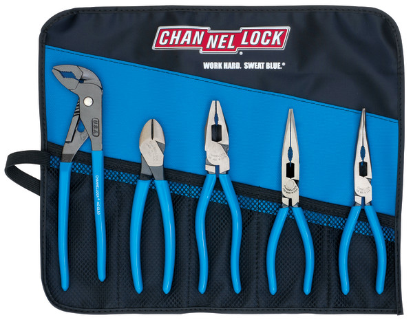 TOOL ROLL-53 5pc E SERIES™ Pliers Set with Toll Roll